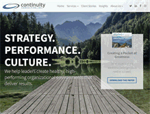 Tablet Screenshot of continuityconsulting.com